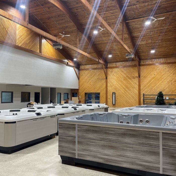 Bullfrog Spas of Saint-Agathe Showroom Floor